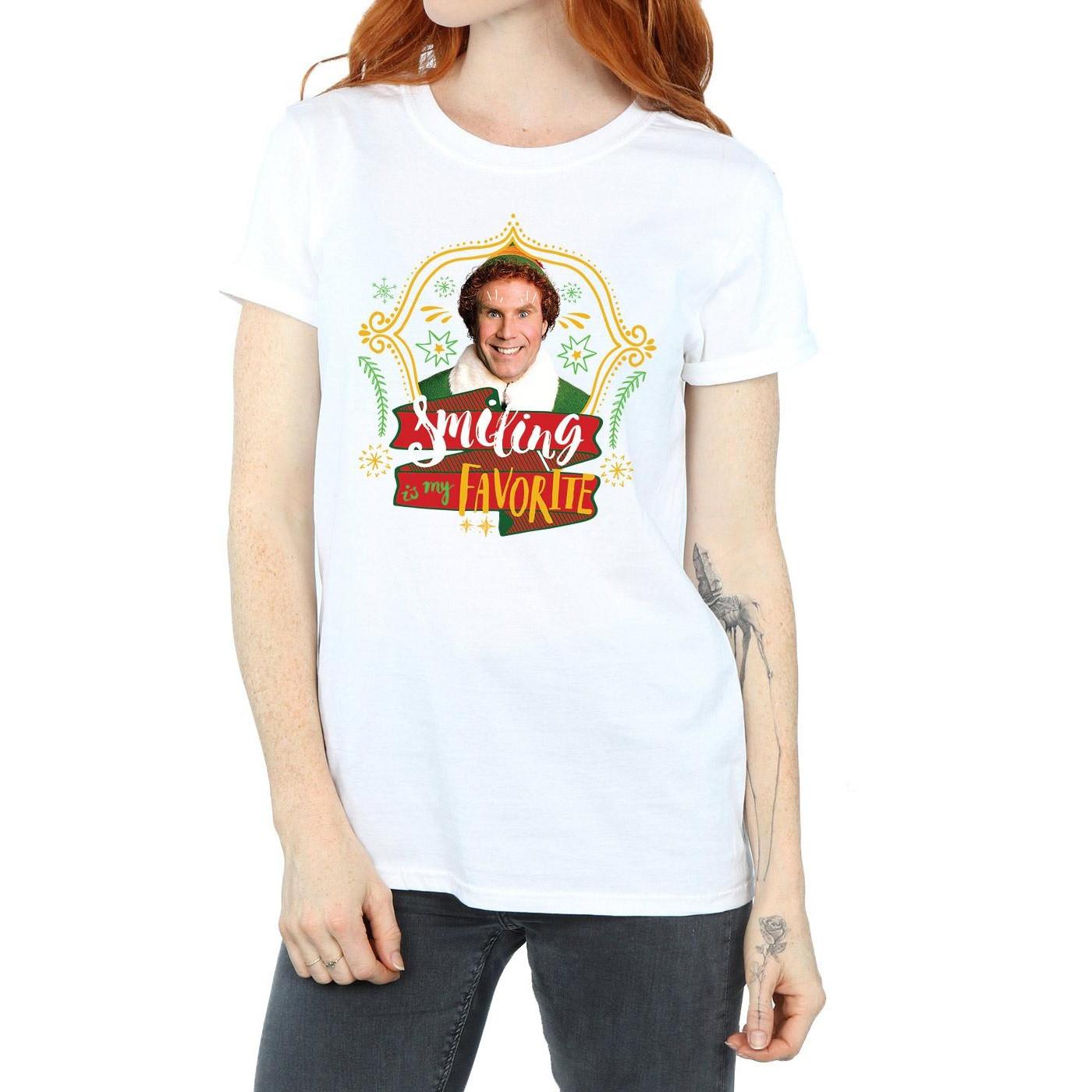 Elf Smiling Is My Favorite T-Shirt  