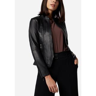 RICANO  Veste en cuir s Abigale, style classique en cuir d'agneau ultra doux 