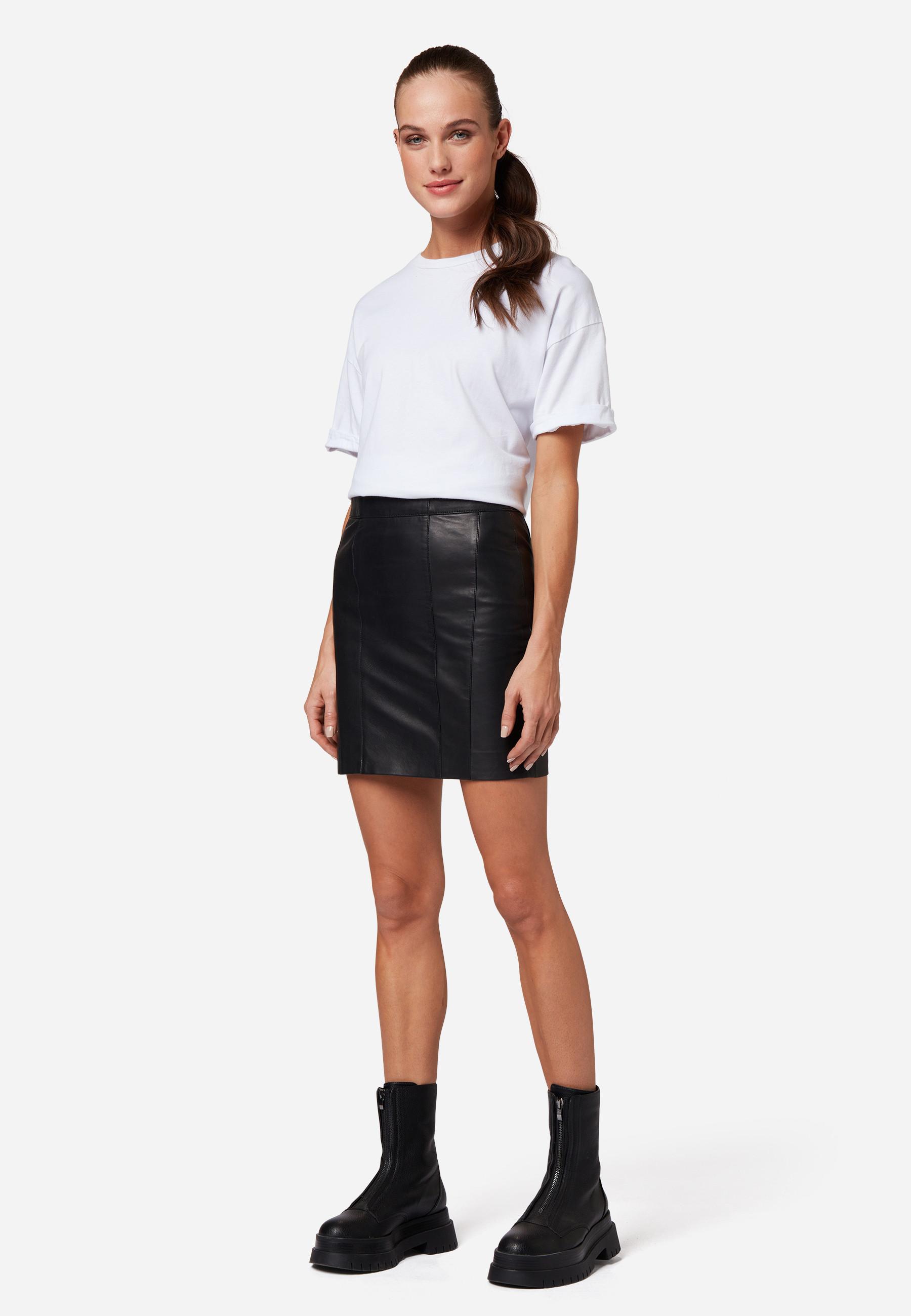 RICANO  Lederrock 1265 Skirt, High Waist 