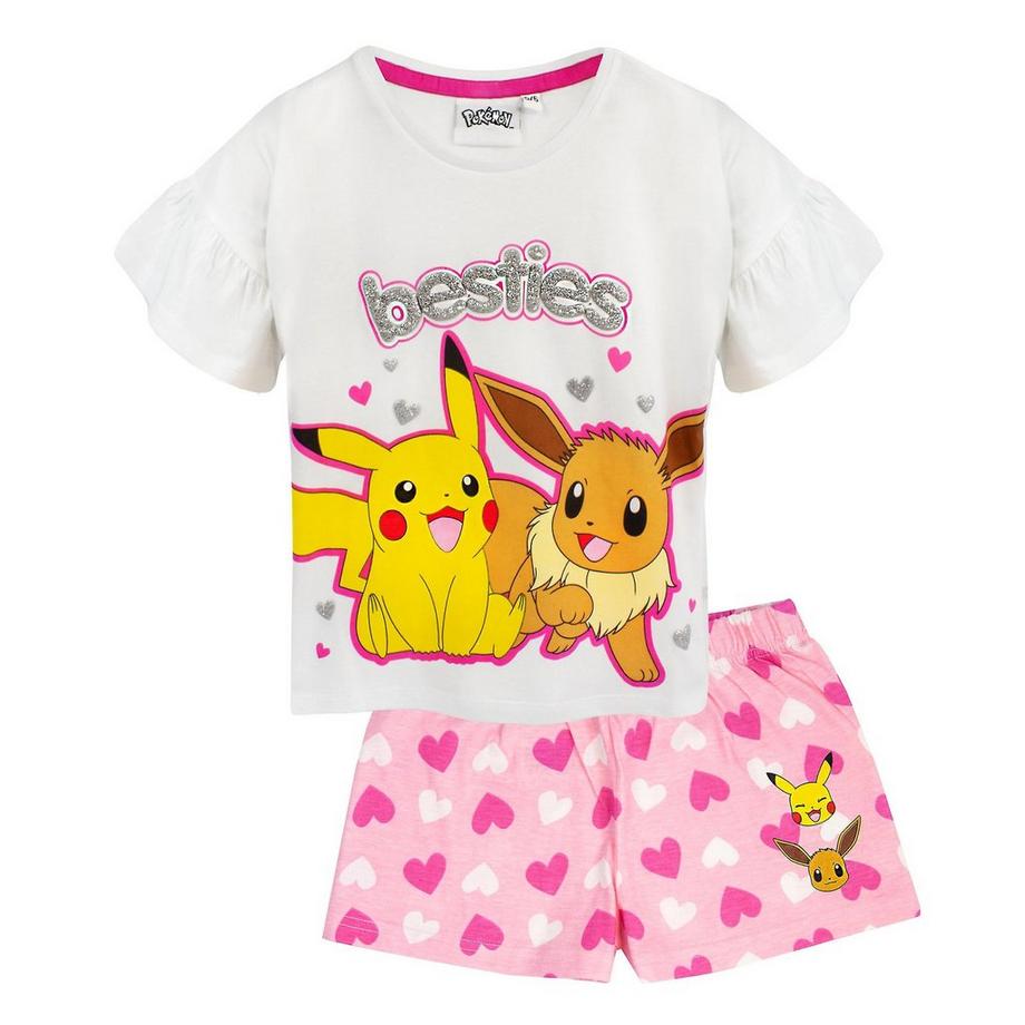 Pokemon  Besties Schlafanzug mit Shorts  (3erPack)Rüschen 