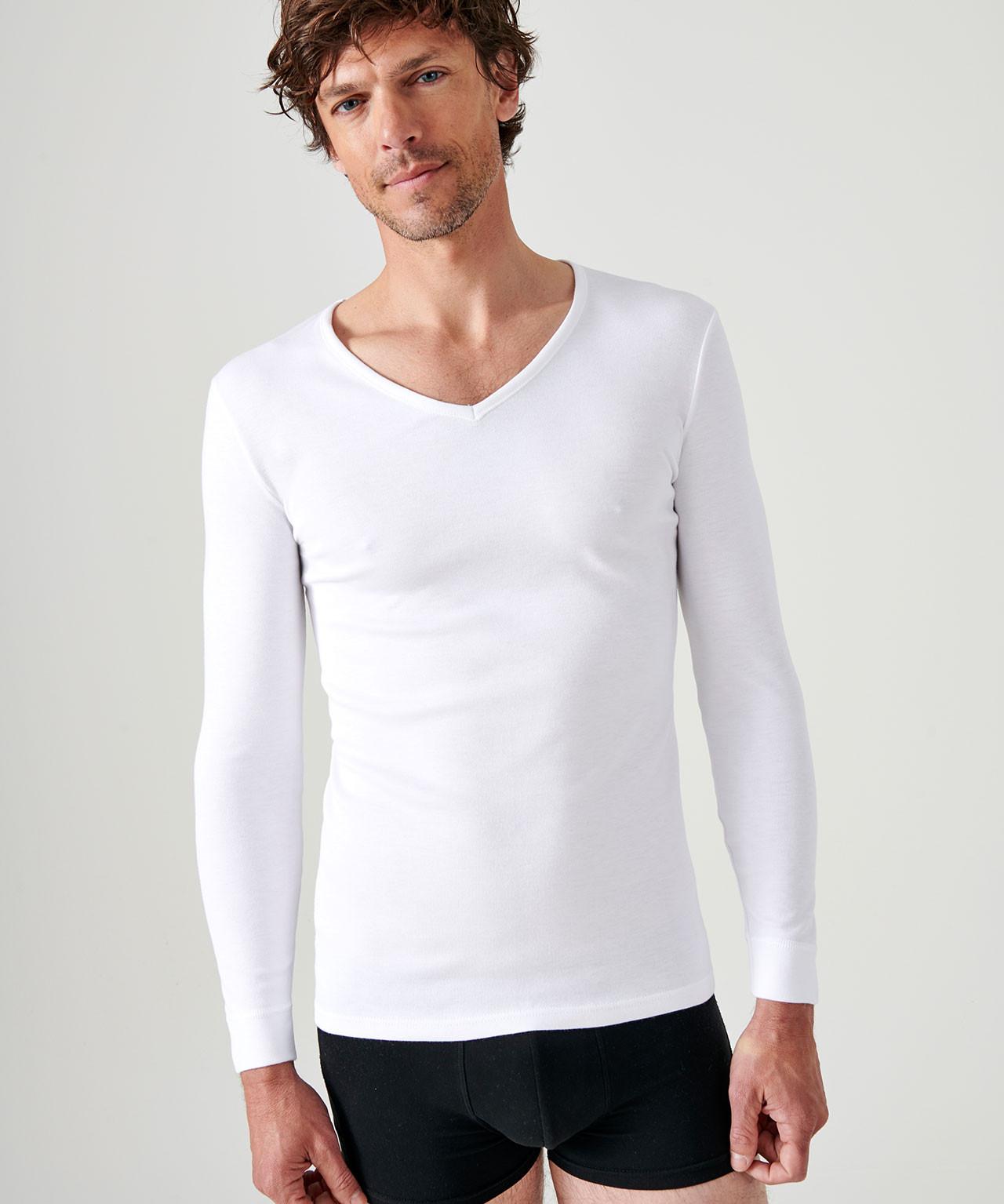 Damart  Tee-shirt col V, manches longues, chaleur Medium 3. 