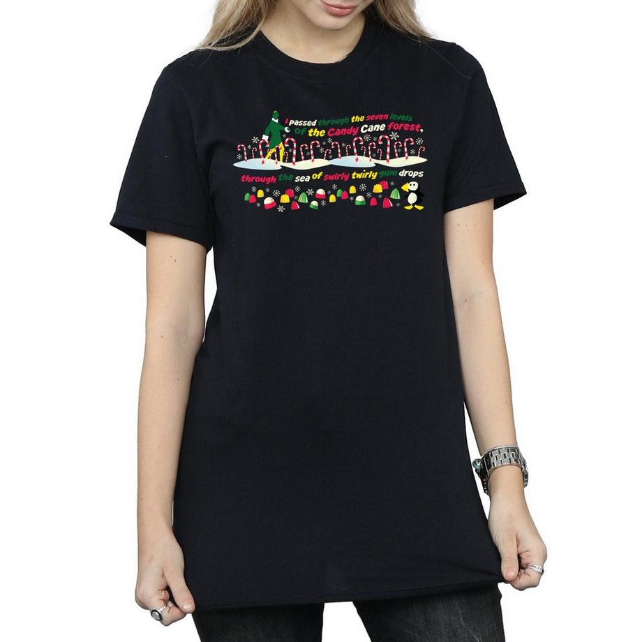 Elf Candy Cane Forest T-Shirt  