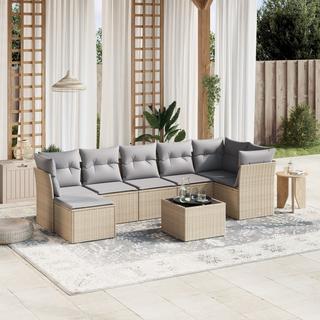 VidaXL set divano da giardino Polirattan  