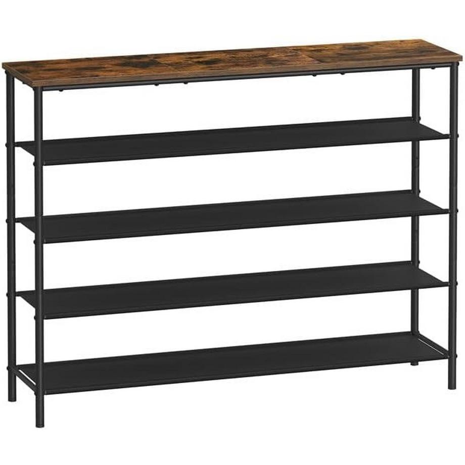 5-stufiges Schuhregal mit verstellbaren Beinen und Kippschutz