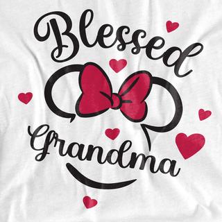 Minnie Mouse Blessed Grandma T-Shirt Stampata  