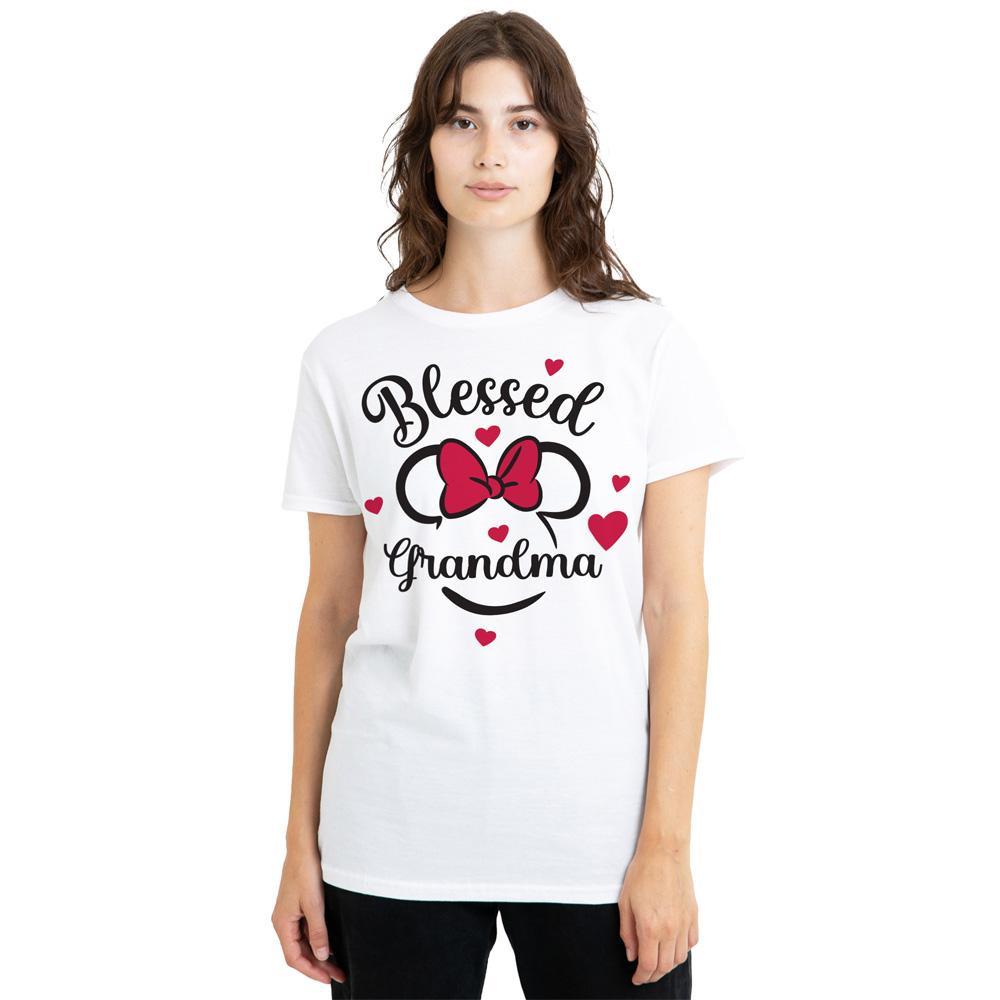 Minnie Mouse Blessed Grandma T-Shirt Stampata  