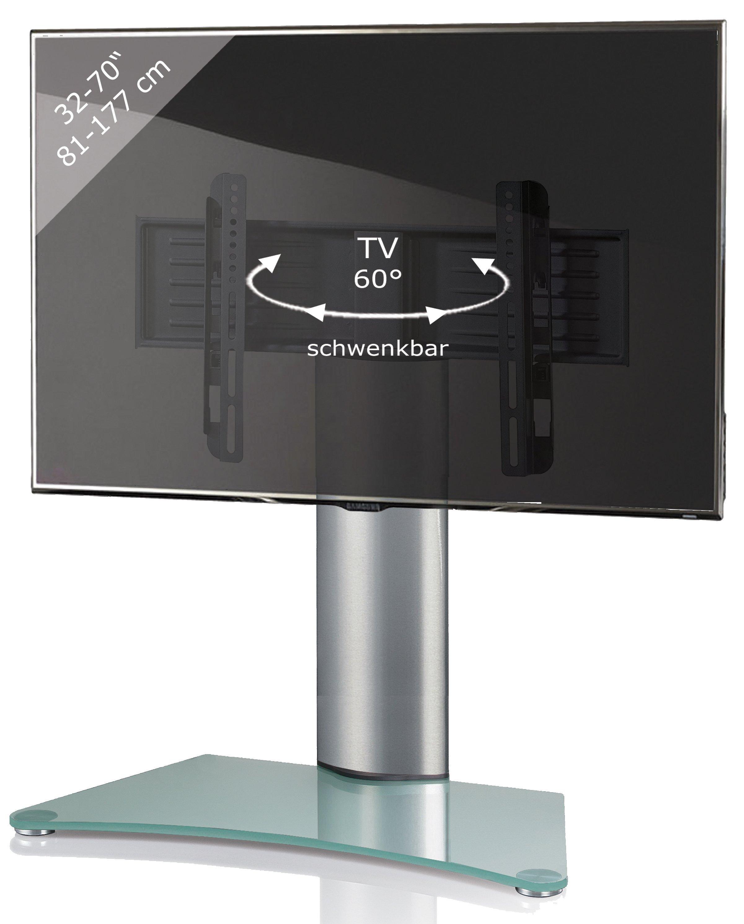 VCM Universal TV VESA Stand Rehaussement en aluminium Support de télévision en verre WindoxaMaxi  