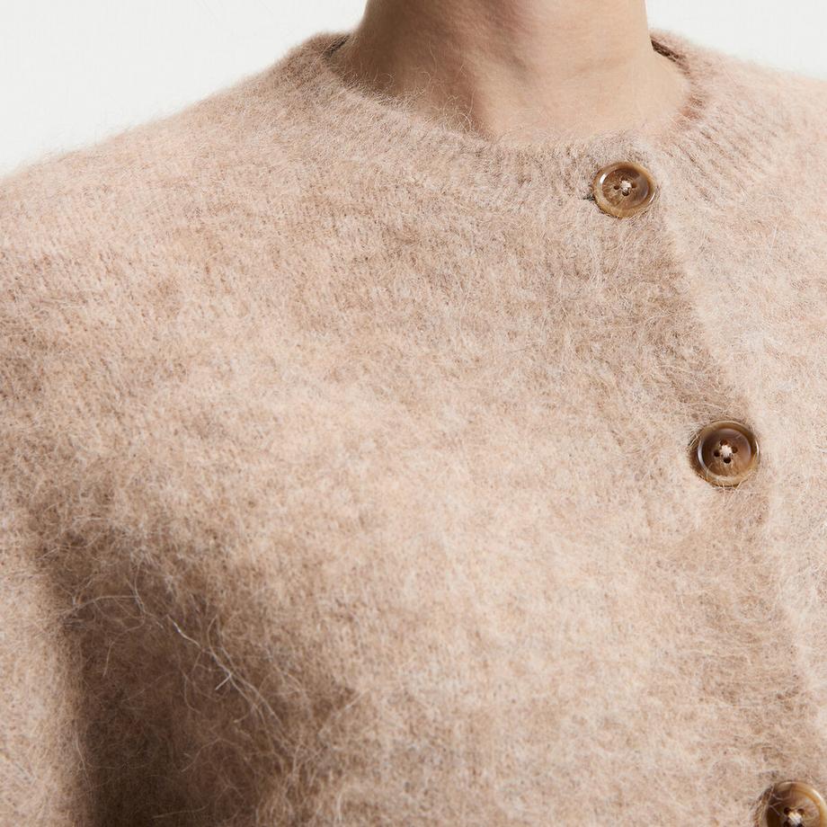 La Redoute Collections Cardigan in misto alpaca spazzolata  