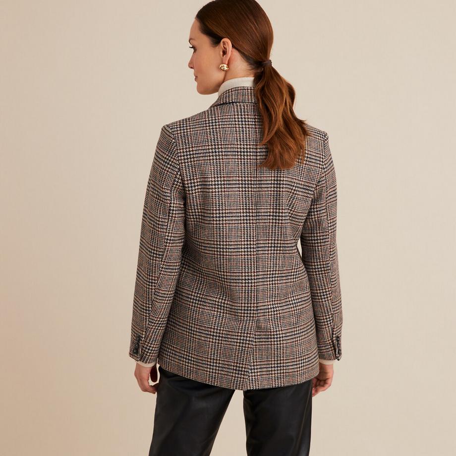La Redoute Collections Blazer Taglio Dritto Fantasia Quadri  