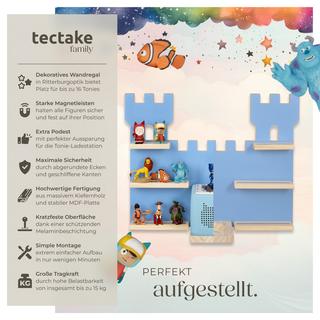 Tectake Wandregal MyLittleStory Fortress für bis zu 16 Tonies  