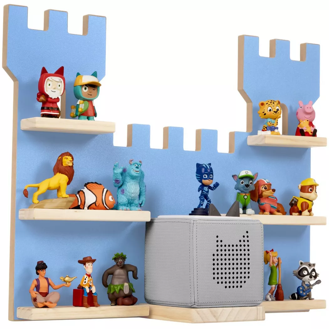 tectake Wall Shelf Castle in Blue