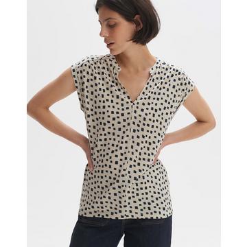 Print-Shirt Sandi city gerader Schnitt