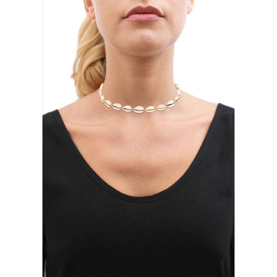 Elli  Halskette Choker Kauri Muscheln 