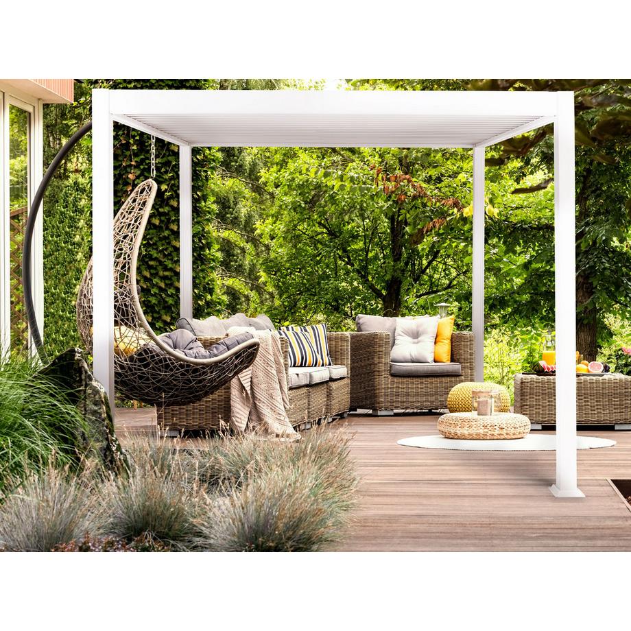 Beliani Tonnelle de jardin en Aluminium Moderne FORNOLI  