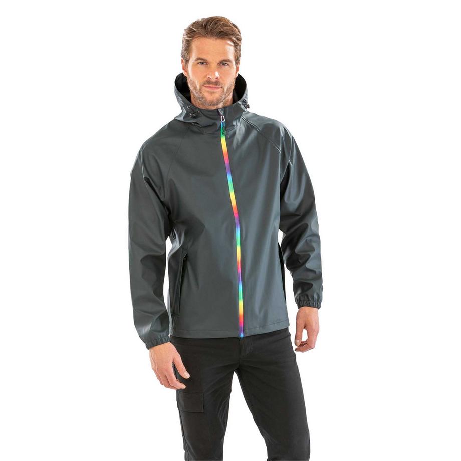 Result Veste Imperméable en PU avec Capuche  