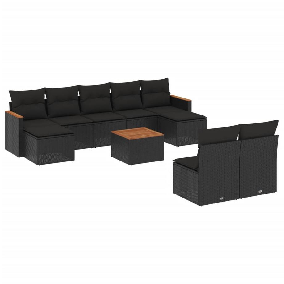 Ensemble de canapés de jardin rotin synthétique