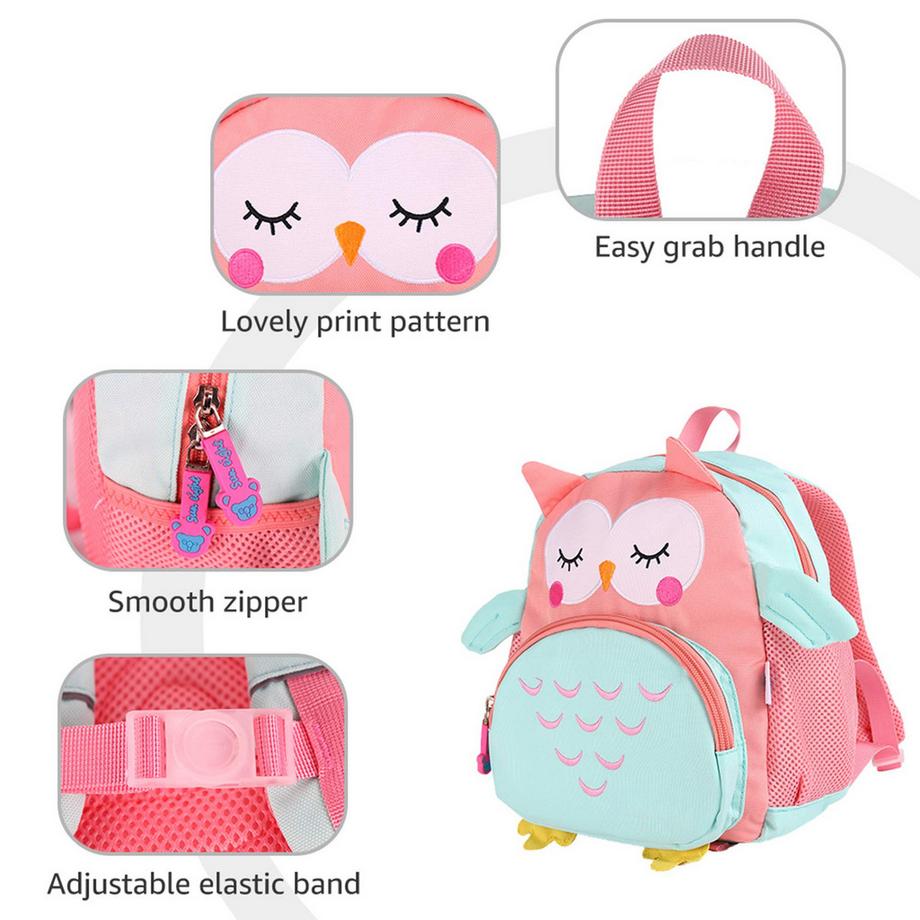 Only-bags.store Zaino Bambini Gufo Asilo Nido Scuola Materna  