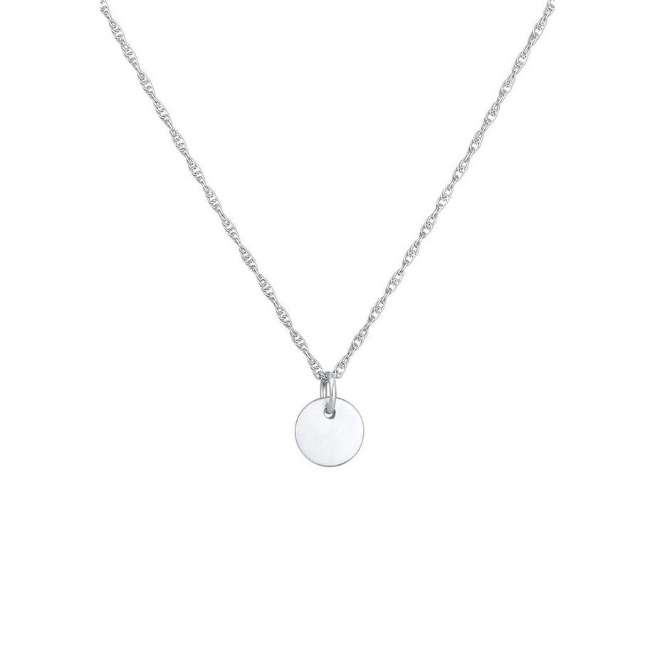 Elli  Collier Pendentif Femme Plaque Ronde 