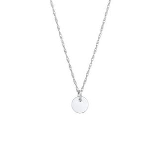 Elli  Collier Pendentif Femme Plaque Ronde 