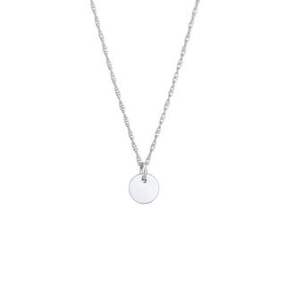 Elli  Halskette Plättchen Rund Gedrehte Kette 