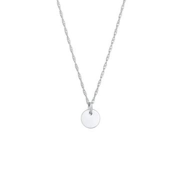 Halskette Plättchen Rund Gedrehte Kette