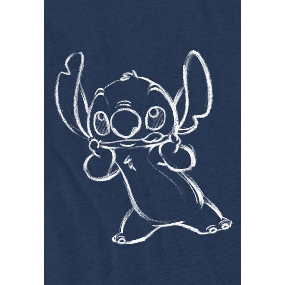 Lilo & Stitch T-Shirt Imprimé Croquis  