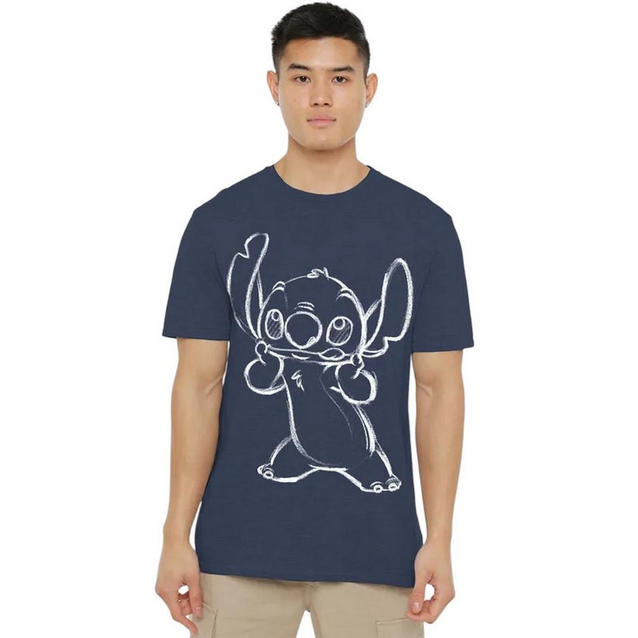 Lilo & Stitch T-Shirt Imprimé Croquis  