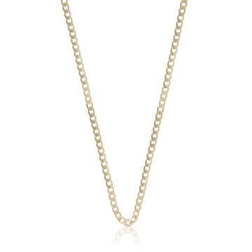 Collier gourmette or jaune 750, 3.1mm, 50cm