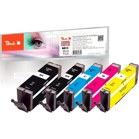 Peach  Tintenpatronen Combi-Pack kompatibel zu Canon PGI-550 / CLI-551 