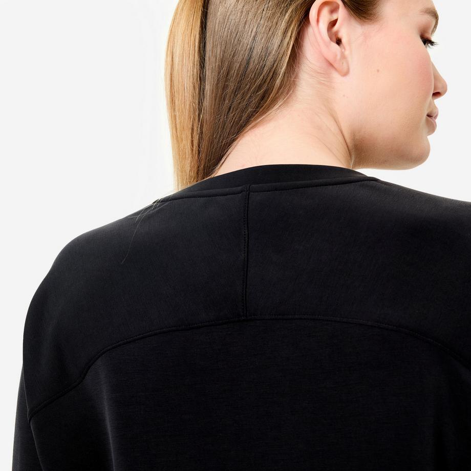 DOMYOS  Pull de Yoga pour Femme - Noir 