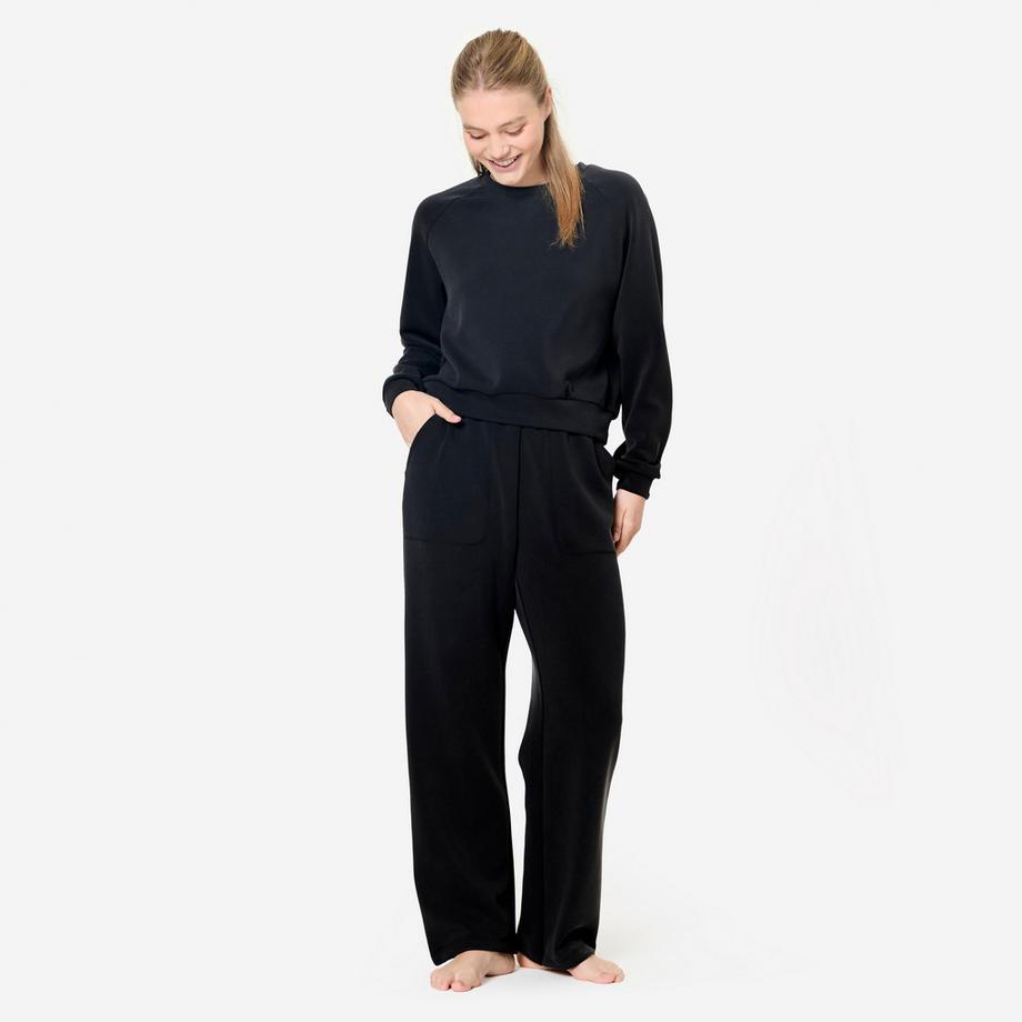 DOMYOS  Pull de Yoga pour Femme - Noir 