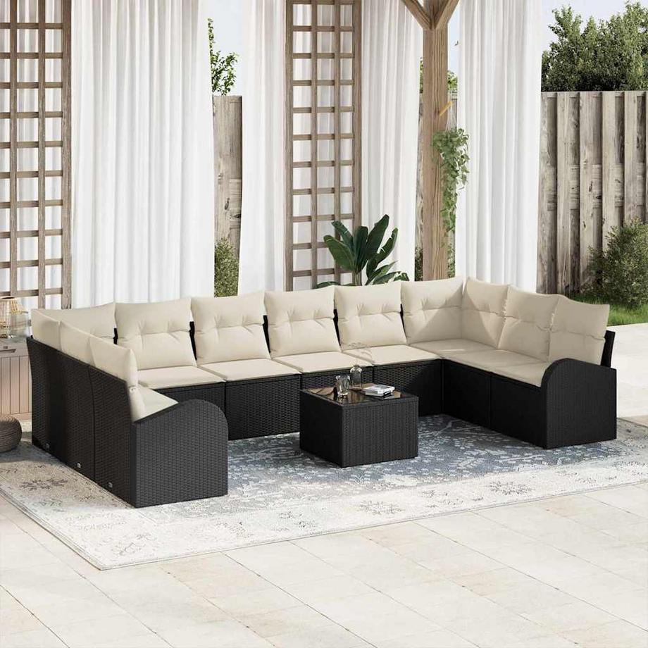 VidaXL Mobilier de jardin poly rattan  