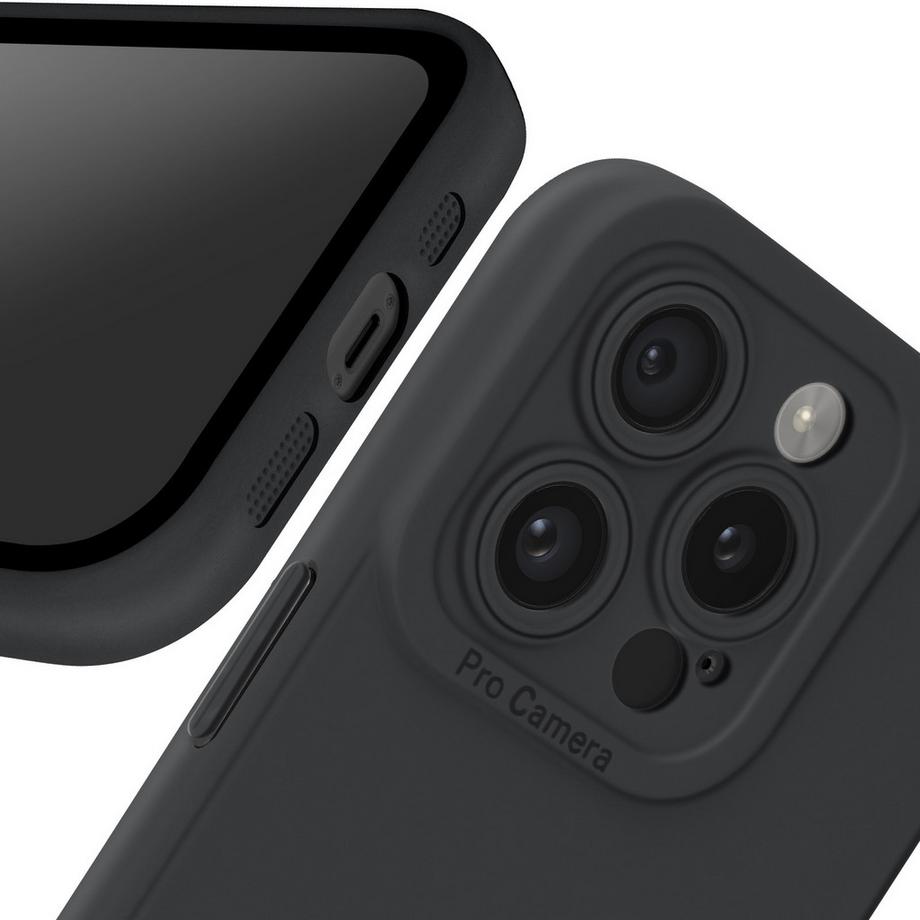 Avizar  Weiche Hülle iPhone 15 Pro Max Schwarz 