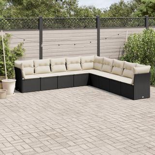 VidaXL set divano da giardino Polirattan  