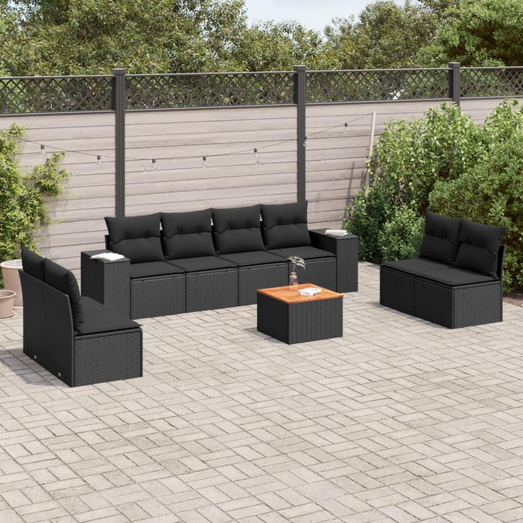 VidaXL set divano da giardino Polirattan  