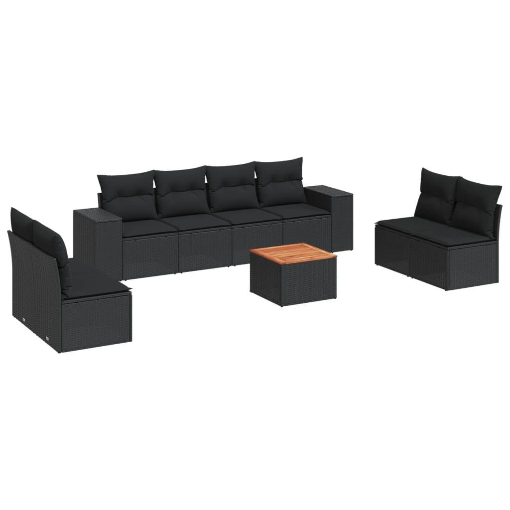 VidaXL set divano da giardino Polirattan  