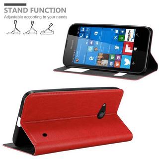 Cadorabo  Housse compatible avec Nokia Lumia 550 - Coque de protection avec fermeture magnétique, fonction de support et 2 fenêtres de visualisation 