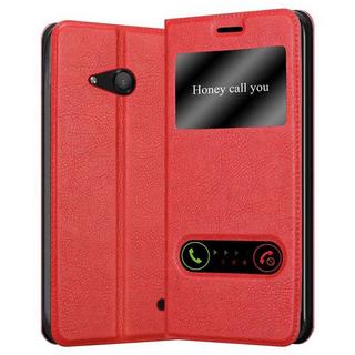 Cadorabo  Housse compatible avec Nokia Lumia 550 - Coque de protection avec fermeture magnétique, fonction de support et 2 fenêtres de visualisation 