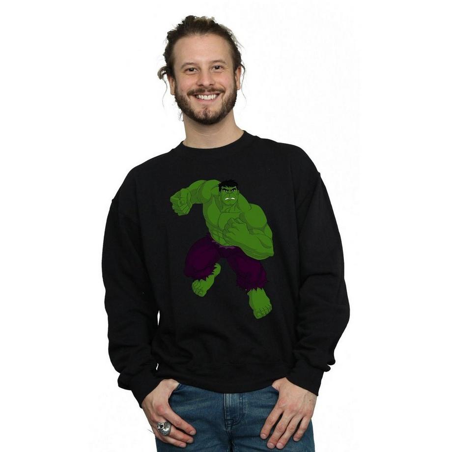 MARVEL Hulk Imprimé Graphique Sweatshirt  