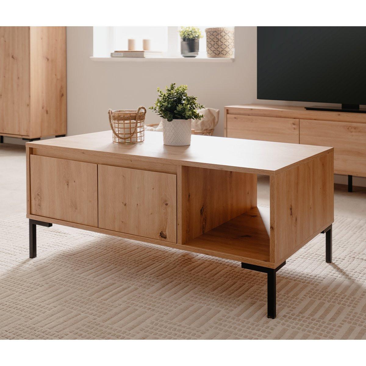 Calicosy Tavolino 2 ante 1 nicchia L100 cm - Plock  