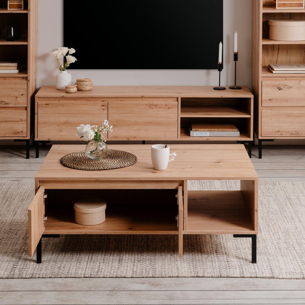 Calicosy Tavolino 2 ante 1 nicchia L100 cm - Plock  