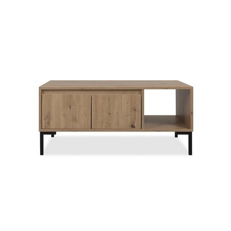 Calicosy Table Basse 2 Portes 1 Niche L100 cm - PLOCK  