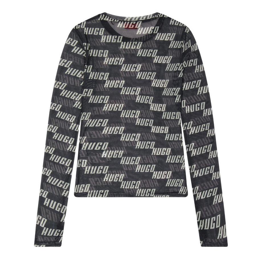 HUGO  T-Shirt, Schmal, Langärmlig 