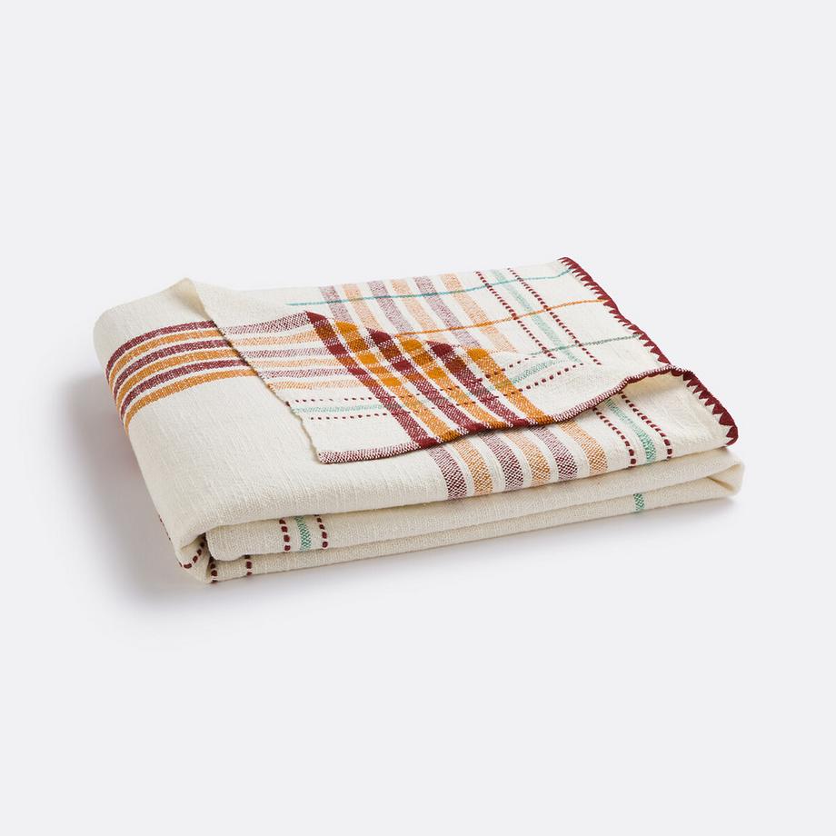 La Redoute Intérieurs Socco Geometrisches Gewebtes Baumwollplaid  