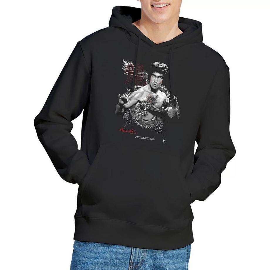 Bruce Lee The Dragon Felpa Con Cappuccio  