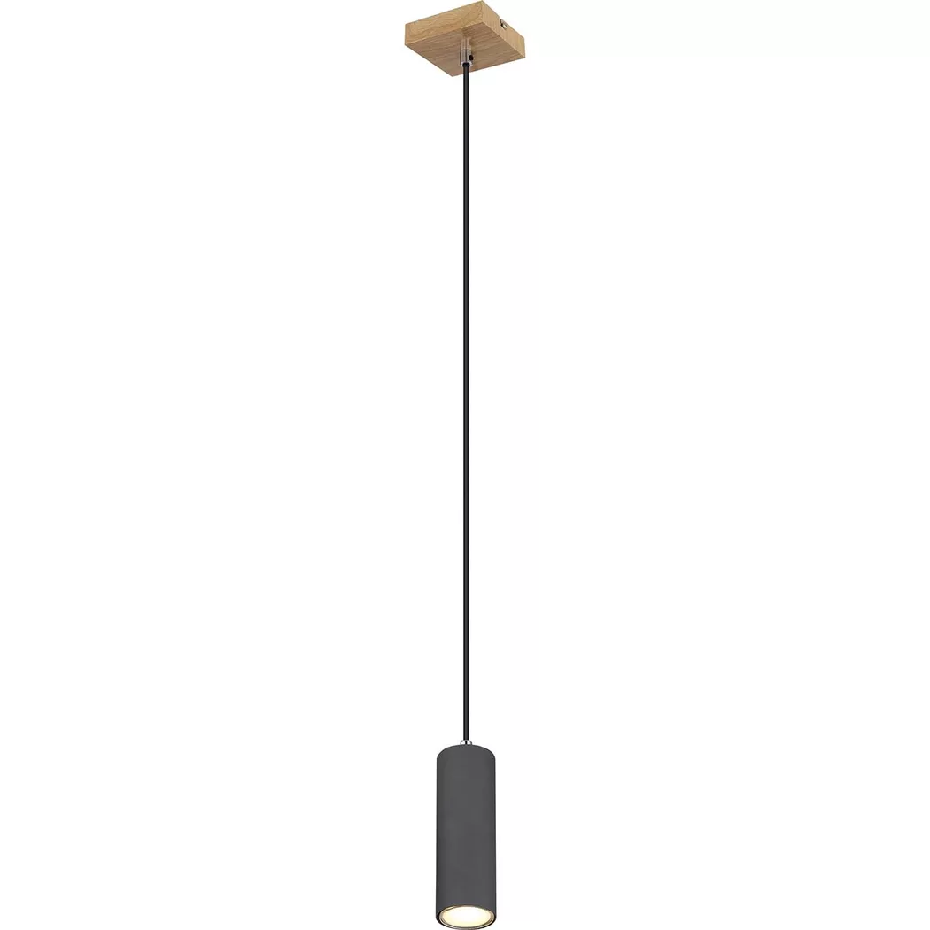 mutoni – Hängeleuchte Robby Metall Graphit dunkel 1xGU10, One Size, Grau
