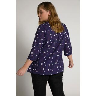 Ulla Popken  Blouse Bellieva, fonction allaitement, col rond, manches 3/4, GOTS 