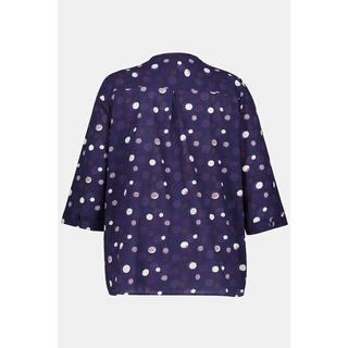 Ulla Popken  Blouse Bellieva, fonction allaitement, col rond, manches 3/4, GOTS 