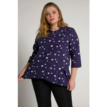 Blouse Bellieva, fonction allaitement, col rond, manches 3/4, GOTS