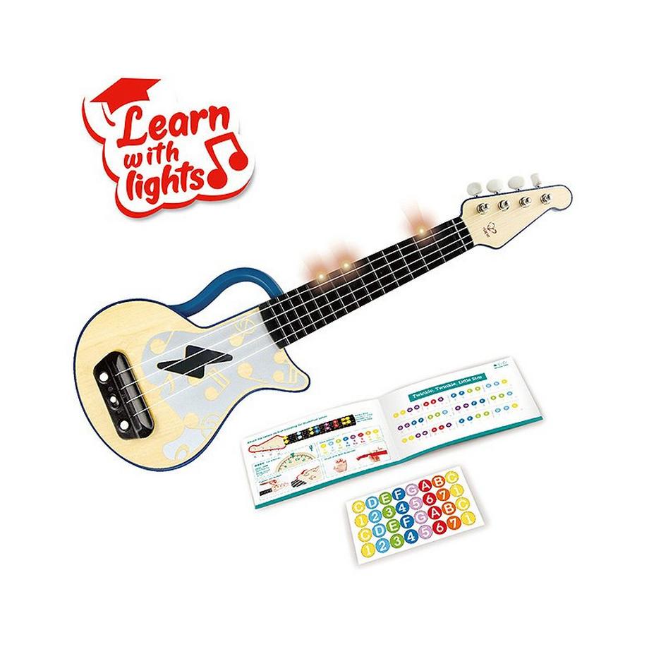 Hape  Kreativ Elektrische Lern-Ukulele Blau 